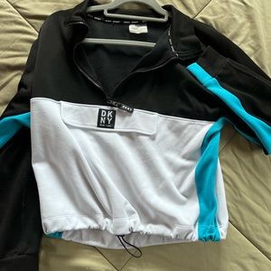 DKNY Active wear/Sport Crop sweater with large pocket